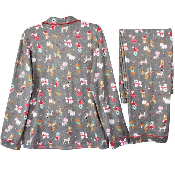 CUDDL DUDS Christmas Pajamas Holiday Dogs Animals Womens Small - Picture 2 of 4